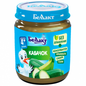 Беллакт Пюре из кабачков 100 гр. (4 м. +)