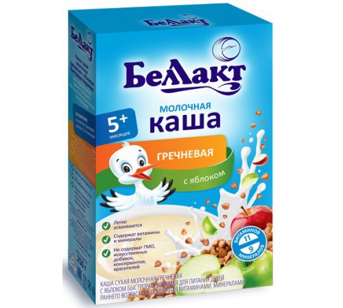 [:ru]Беллакт каша молочная гречневая с яблоком (5m+) 250 гр.[:ro]Беллакт terci de hrişcă cu mere si lapte (5m+) 250 gr.[:]