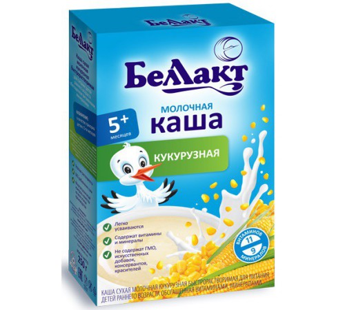 [:ru]Беллакт каша молочная кукурузная (5m+) 200 гр.[:ro]Беллакт terci de porumb cu lapte (5m+) 200 gr.[:]