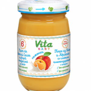Orhei Vit Piure din mere si caise cu crema " Nejenca"