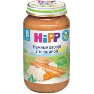 HiPP 6413 Нежные овощи с телятиной 220 gr. (8m+)