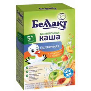 [:ru]Беллакт каша б/мол. пшеничная с абрикосом и яблоком 200г (190110000)[:ro]Беллакт terci fără lapte, caise si măr 200г (190110000)[:]