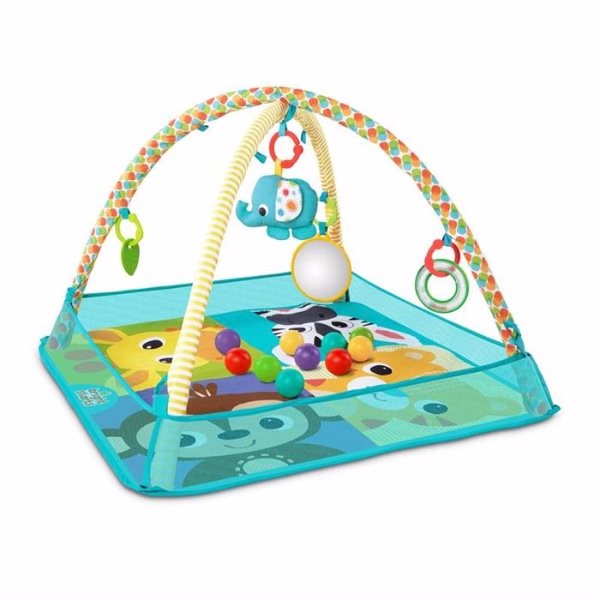 Salteluta de activitati cu bile Bright Starts More-in-One Ball Pit Fun