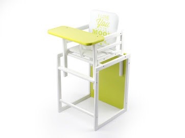 [:ru]Стульчик трансформер "Fluture" White/Lemon[:ro]Scaunel transformer "Fluture" White/Lemon[:]