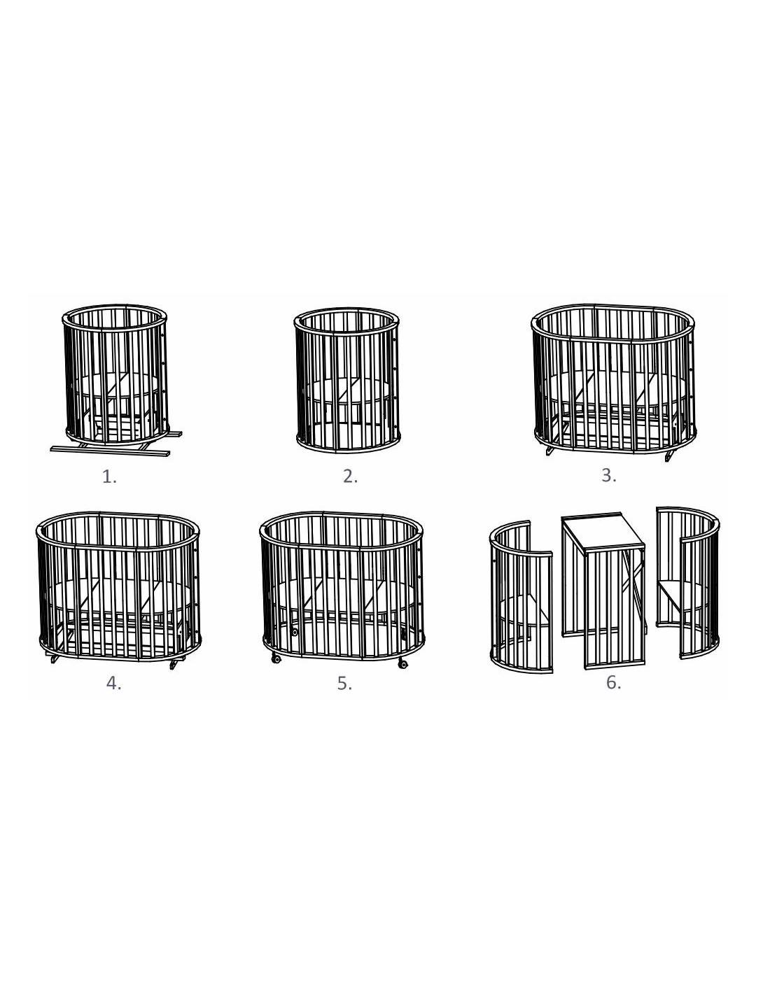 Pătuţ SKV-Company SKV-10 (108001) Alb