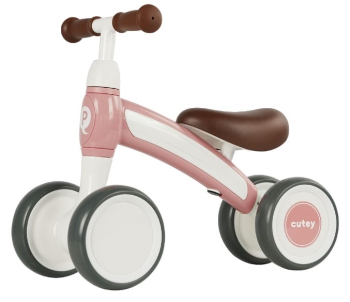 Bicicleta fără pedale Qplay Cutey Pastel Pink 00716220