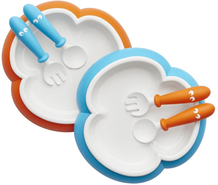 2 Seturi pentru hranire BabyBjorn Orange/Turquoise