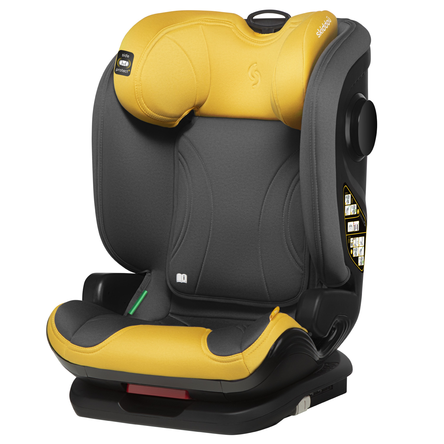 Scaun-auto-Skiddou-Taby-skiddouyellow
