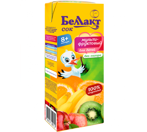 [:ru]Беллакт Сок Мультифруктовый 200 мл. (8 м. +)[:ro]Беллакт Suc multifrut 200 ml. (8 m. +)[:]