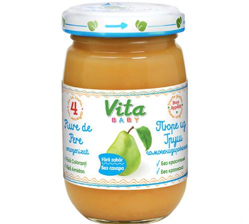 Orhei-Vit Пюре из груш без сахара 180gr.(4+)