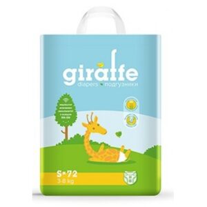 [:ru]Lovular Подгузники Giraffe S (3-8 кг.) 72 шт.[:ro]Lovular Scutece Giraffe S (3-8 kg.) 72 buc.[:]