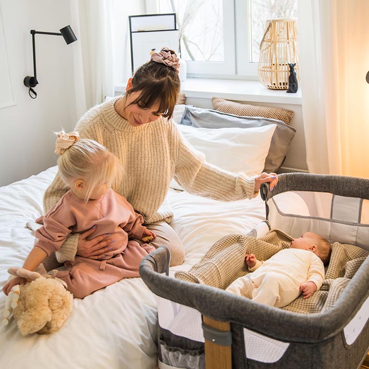Pat-Manej MoMi SMART BED Beige 4 in 1 - imagine 10