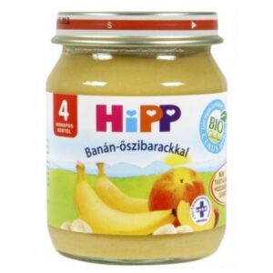 HiPP 4242 Пюре Персики с бананами (4м+) 125 гр.