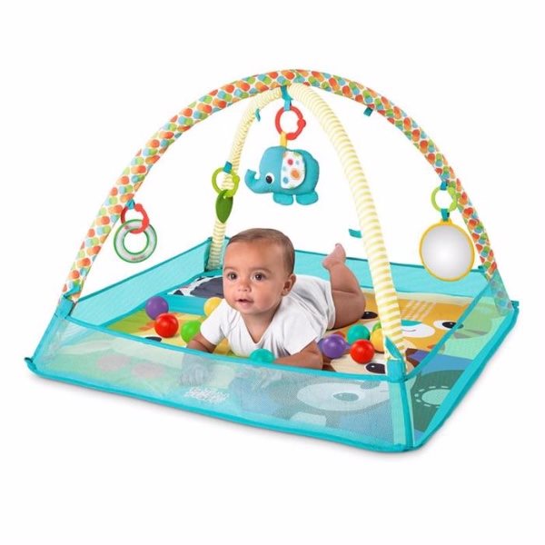 Salteluta de activitati cu bile Bright Starts More-in-One Ball Pit Fun