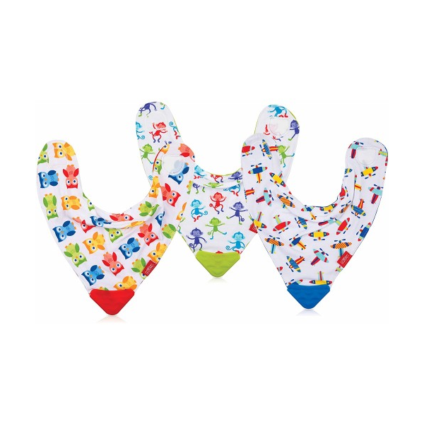 Nuby ID4290 Нагрудник с прорезывателем в асс.