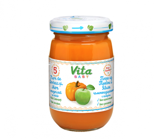 [:ru]Orhei-Vit Пюре из тыквы и яблок 180gr.(5+)[:ro]Orhei-Vit Piure de dovleac și mere 180gr.(5+)[:]