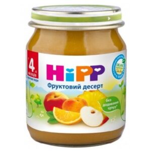 HiPP 4403 Пюре Фруктовый десерт (4м+) 125 гр.