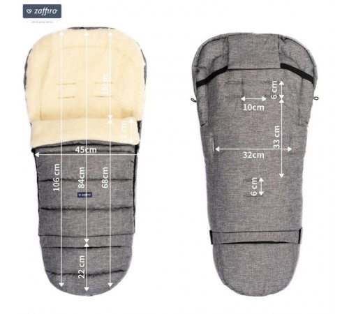 Womar Zaffiro Спальный мешок "iGrow Wool Melange Gray" - imagine 5