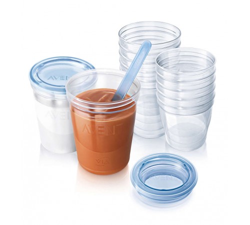 Avent SCF616/10 Recipiente pentru stocarea laptelui (10х240 ml.) - imagine 2