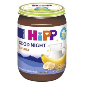 HiPP 5512 Манный молочный десерт с бананом "Спокойной ночи" (4м+) 190 гр.