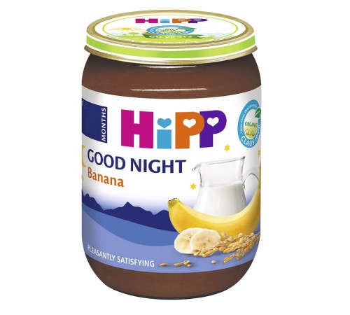 HiPP 5512 Milkpap de griș cu banane "Noapte bună" 190 gr.(4m+).