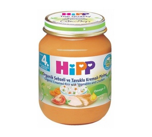 HiPP 6253 Carne de pui in mix legume 125 gr.(4m+)