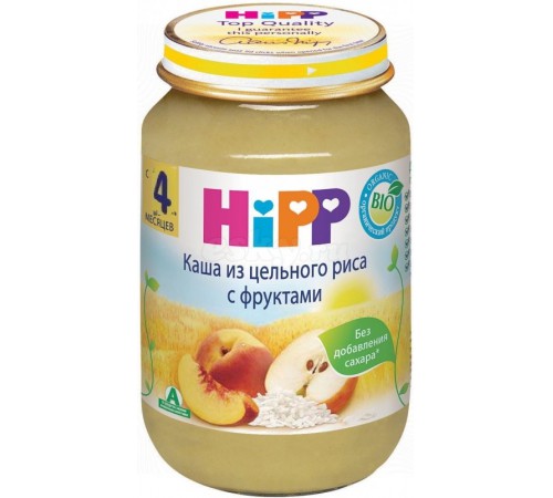 [:ru]HiPP 4703 Каша из цельного риса с фруктами (4м+) 190 гр.[:ro]HiPP 4703 Terci de orez integral cu fructe 190 gr. (4m+)[:]