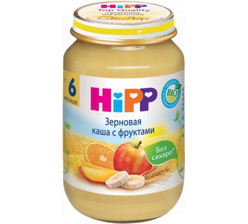 [:ru]HiPP 4800 Зерновая каша с фруктами (6м+) 190 гр.[:ro]HiPP 4800 Cereale cu fructe 190 gr. (6m+)[:]