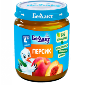 Беллакт Пюре из персиков 100 гр. (4 м. +)