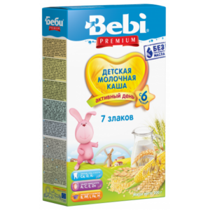 [:ru]Bebi молочная каша Premium 7 злаков (6+) 200 гр.[:ro]Bebi Terci cu lapte Premium 7 cereale 200gr.(6+)[:]