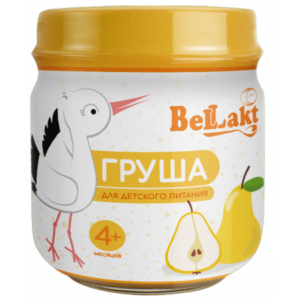 Беллакт Пюре из груш (4 м+) 80 гр.