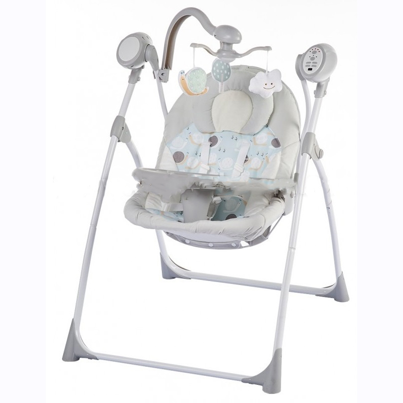 Baby Mix LCP-SW102-902GR Leagan cu muzic si vibratie R/C gri