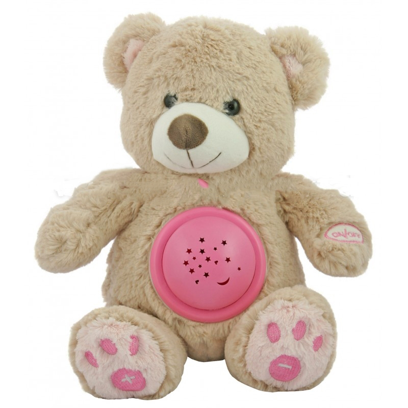 Baby Mix STK-18956 PINK Proiector muzical Ursulet