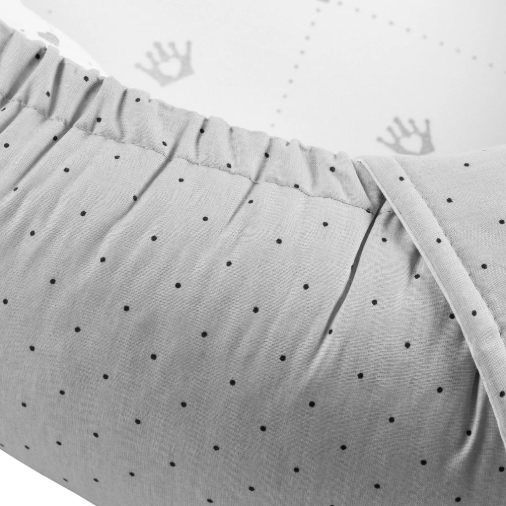 Babynest pentru bebeluș PernaMea Buline Gri