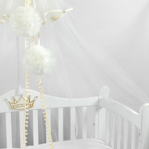Baldachin PernaMea Premium Pompom Ivory
