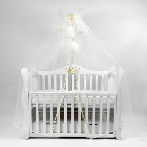 Baldachin PernaMea Premium Pompom Ivory