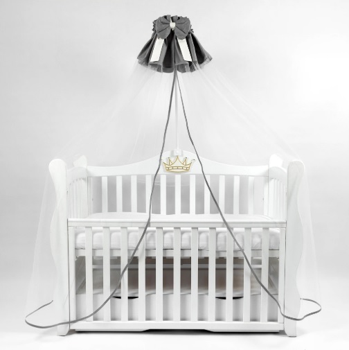Baldachin PernaMea Satin Gri