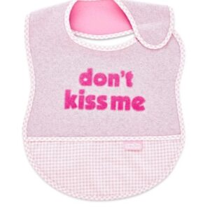Baveta din bumbac BabyJem Don't Kiss Me Roz