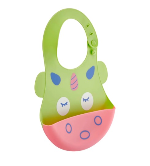 Baveta din silicon BabyJem Soft Verde