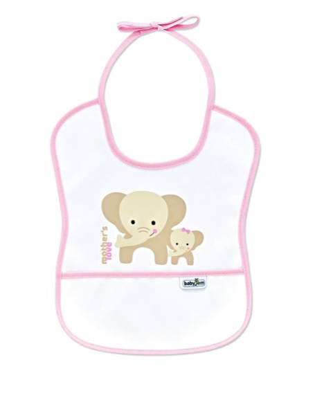 Baveta impermeabila BabyJem Poly Small Bib Roz