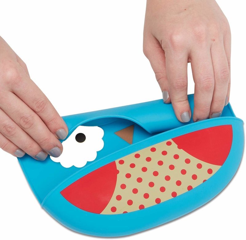 Bavetica de silicon Fold & Go Skip Hop Zoo Bufnita
