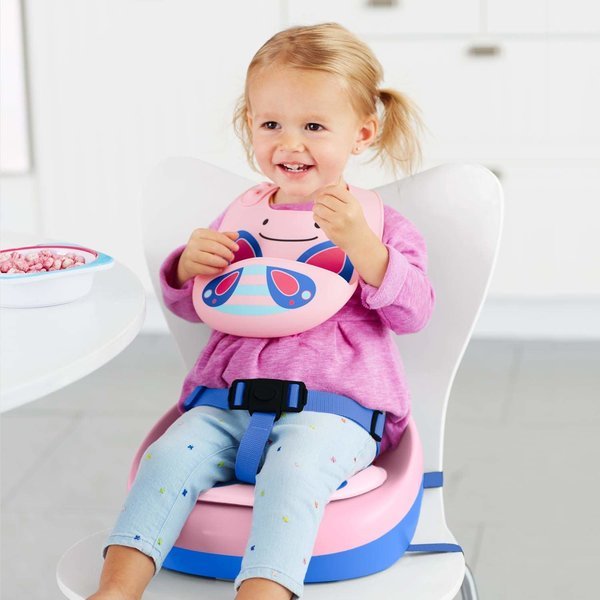 Bavetica de silicon Fold & Go Skip Hop Zoo Fluture