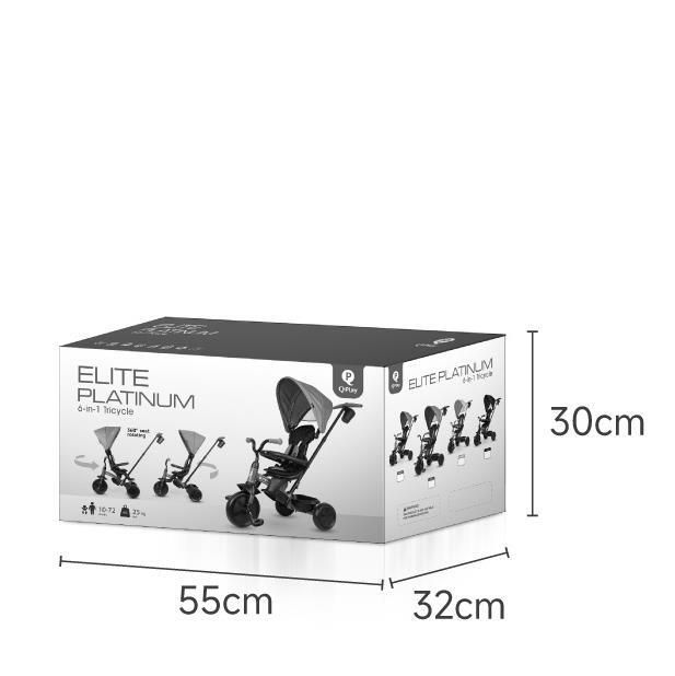 Bicicletă copii Qplay Elite Platinum Grey