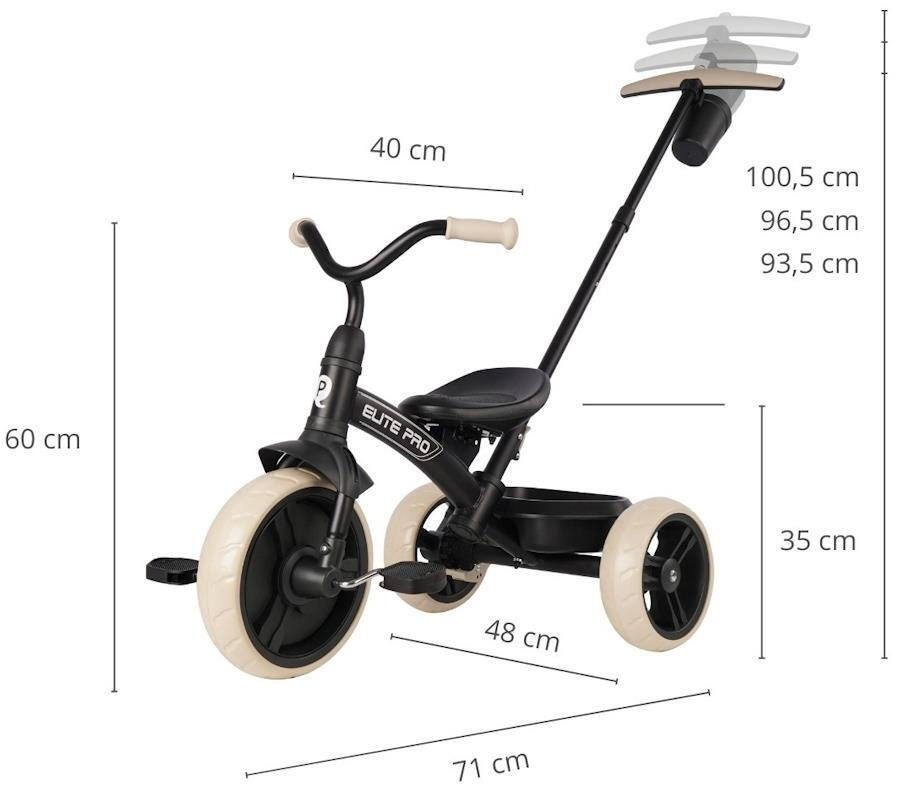 Bicicletă copii Qplay Elite Pro Black