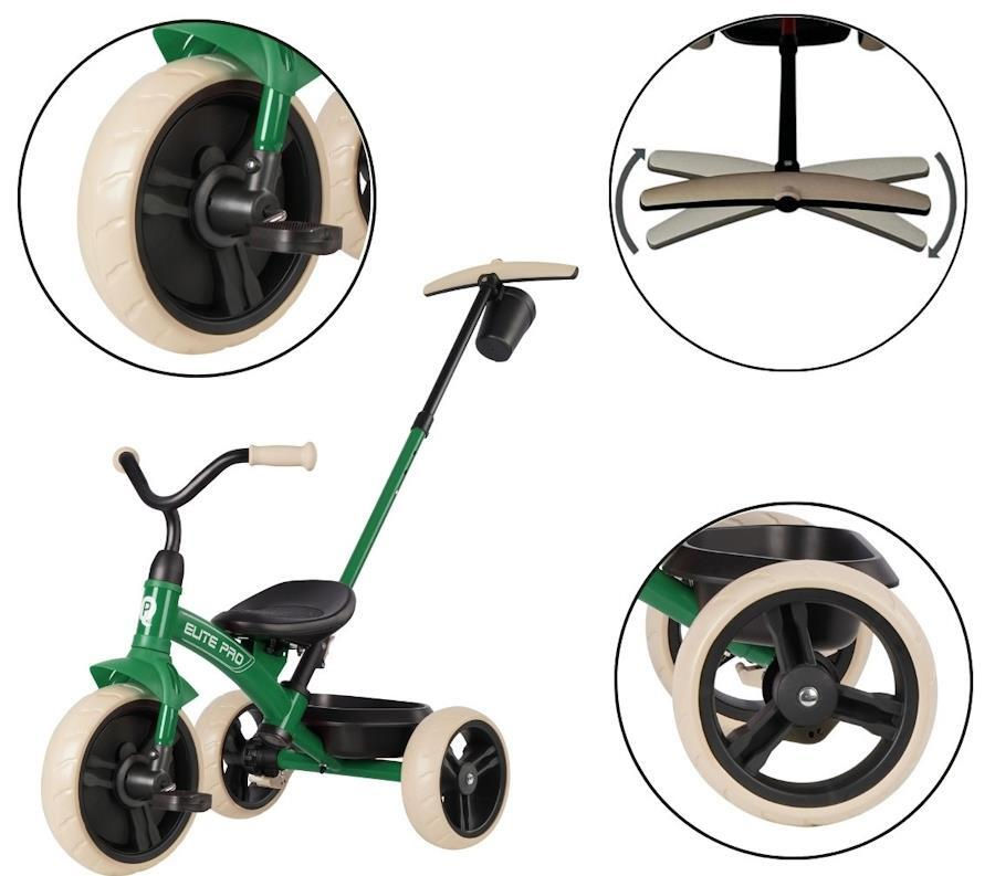 Bicicletă copii Qplay Elite Pro Green