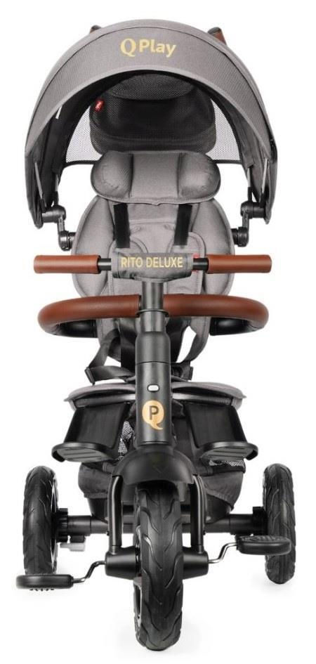 Bicicletă copii Qplay Rito Deluxe Grey