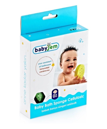 Burete din celuloza pentru copii BabyJem Verde