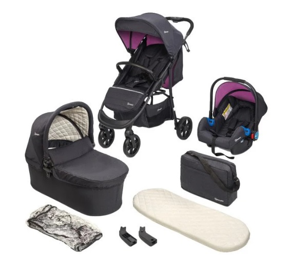 Carucior-3-in-1-BabyGo-Style-Rosa