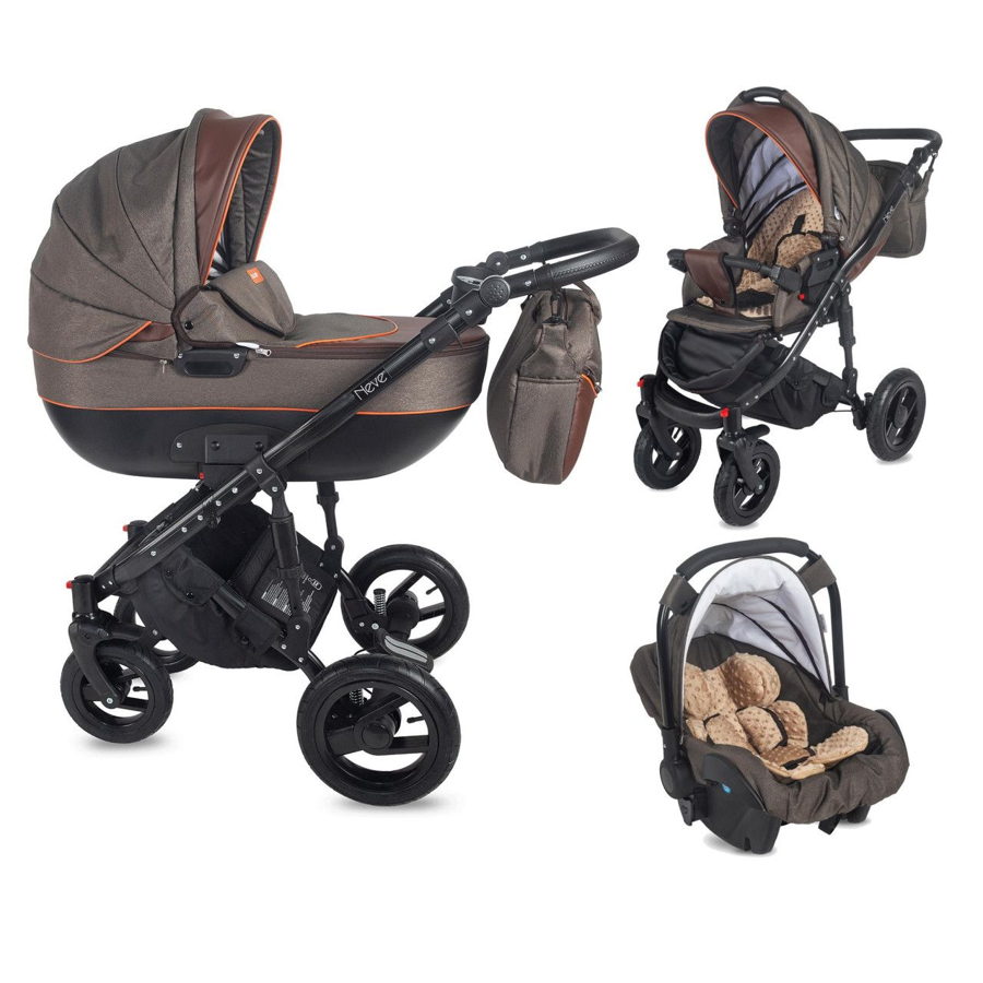 Carucior 3 in 1 Coccolle Neve Gri Inchis1