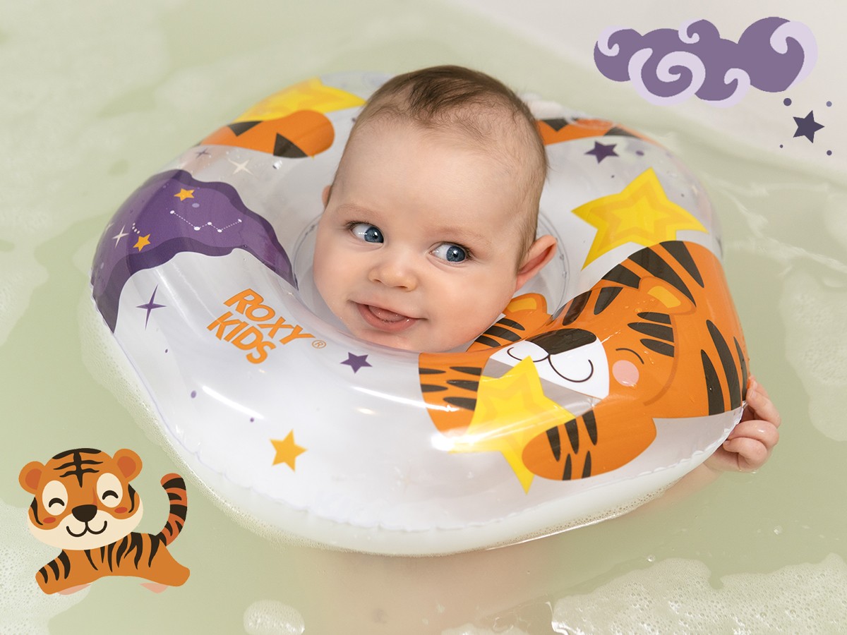 Cerc pentru scaldat nou-nascuti Roxy Kids Tiger Star (RN-009)